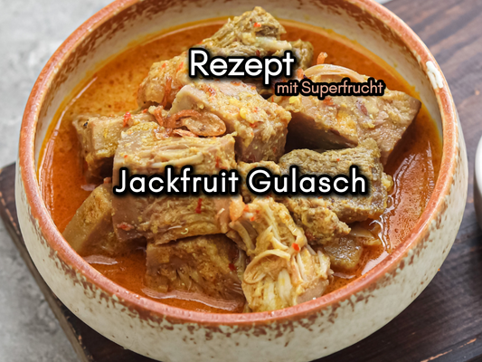 Rezept mit Superfrucht: Jackfruit-Gulasch