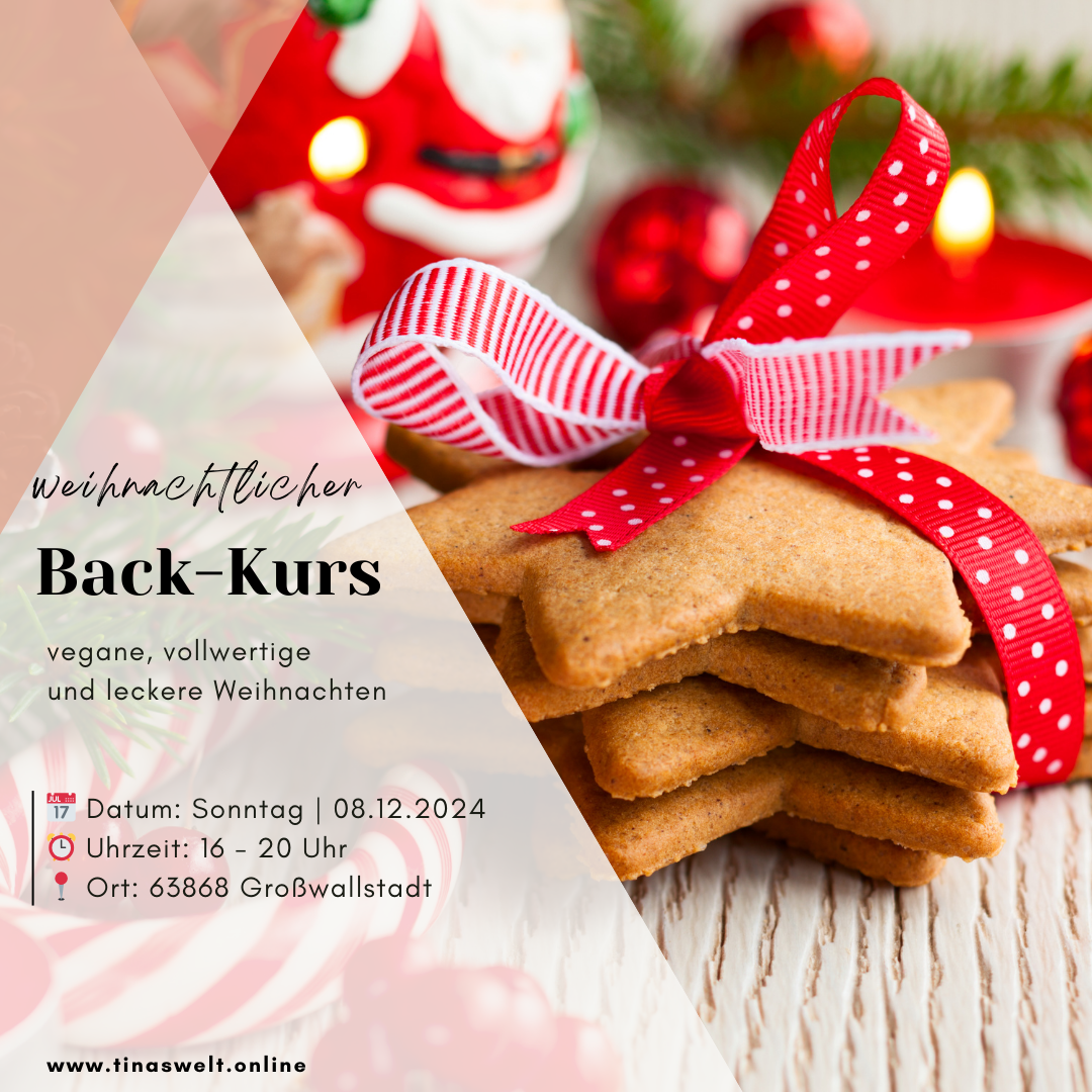 Vegane und vollwertige Weihnachten Dein Back-kurs