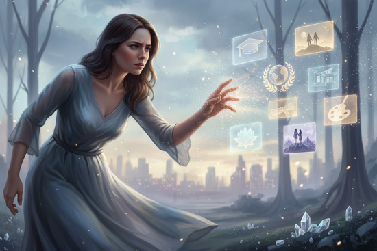 female having vsions but not quite achieving them