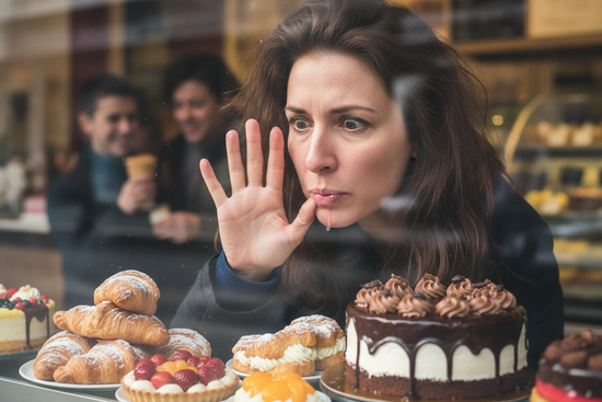 frau mit heißhunger