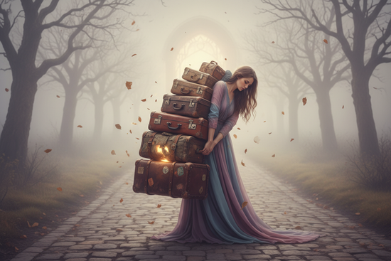 spirtual_: female having old baggage she cant get rid of